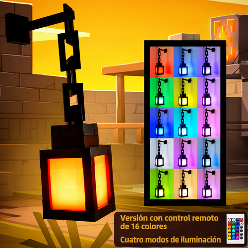 Lámpara Antorcha Pixel LED para Pared